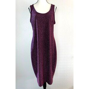Paisley Raye Sleeveless Glittery Dress Size XL